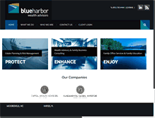 Tablet Screenshot of blueharborwealthadvisors.com